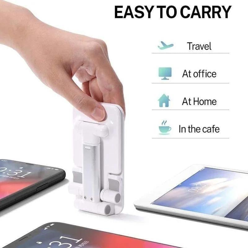 Premium & Adjustable White Mobile Phone Holder