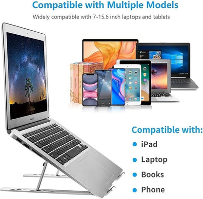 Portable Adjustable Foldable Laptop Stand - Perfect for Home & Travel