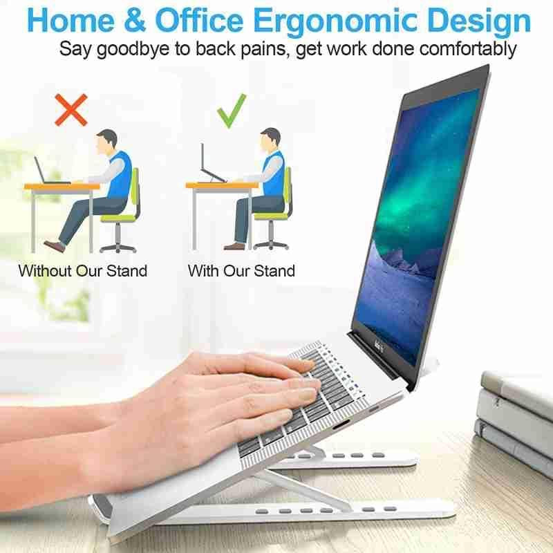 Portable Adjustable Foldable Laptop Stand - Perfect for Home & Travel