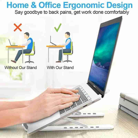 Portable Adjustable Foldable Laptop Stand - Perfect for Home & Travel