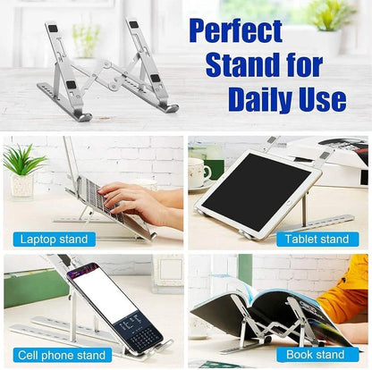 Portable Adjustable Foldable Laptop Stand - Perfect for Home & Travel