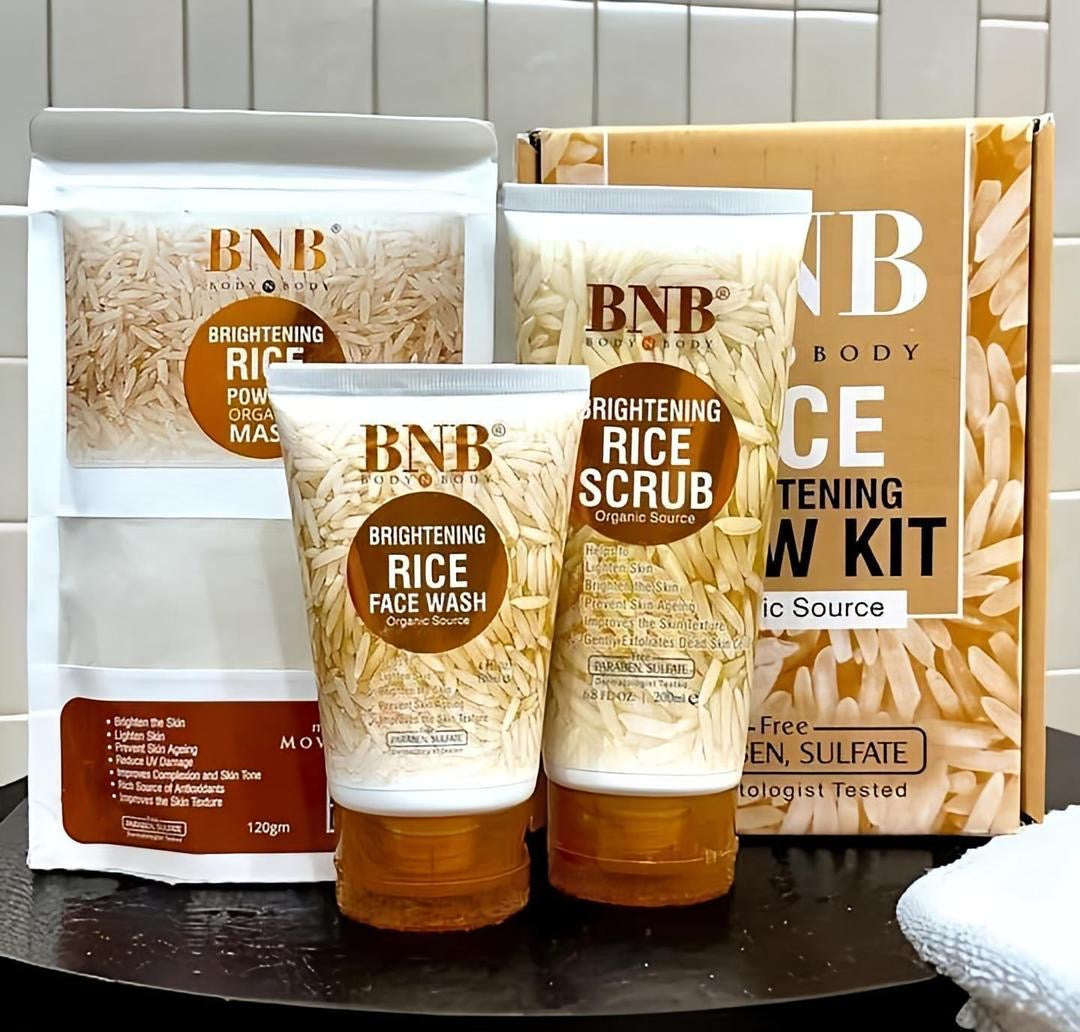 Rice Brightening Glowing Kit BNB